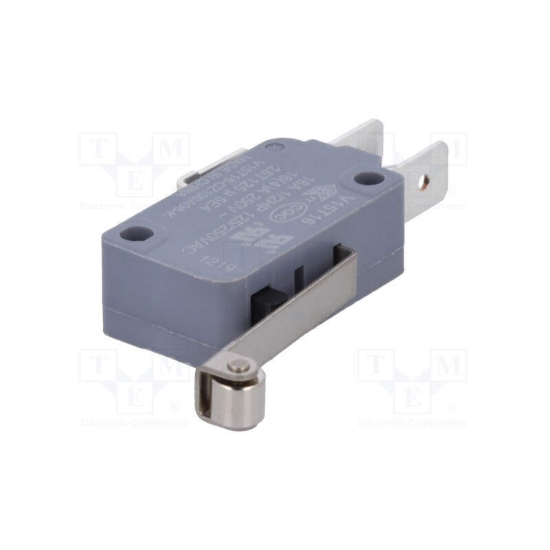 1 pcs x HONEYWELL - V15T16-CZ100A06-K - Microswitch SNAP ACTION, 16A/250VAC, with lever (with roller)