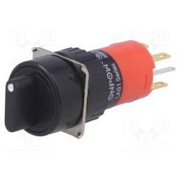 1 pcs x ONPOW - LAS1Y-11X/2/JC/N - Switch: rotary, Pos: 2, SPST-NO + SPST-NC, 3A/220VAC, 2A/24VDC