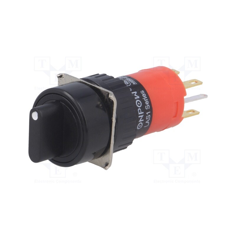 1 pcs x ONPOW - LAS1Y-11X/2/JC/N - Switch: rotary, Pos: 2, SPST-NO + SPST-NC, 3A/220VAC, 2A/24VDC
