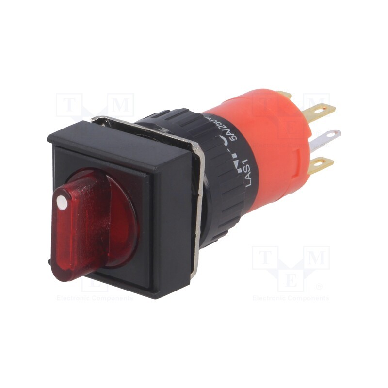 1 pcs x ONPOW - LAS1F-11X/2/JC/R - Switch: rotary, Pos: 2, SPST-NO + SPST-NC, 3A/220VAC, 2A/24VDC