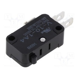 1 pcs x OMRON OCB - V-10-1A4 - Microswitch SNAP ACTION, 10A/250VAC, 0.6A/125VDC, without lever