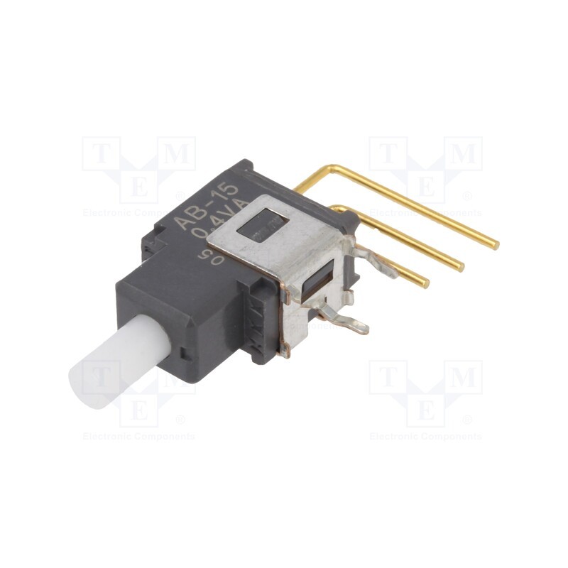 1 pcs x NKK SWITCHES - AB15AV - Switch: push-button, Pos: 2, SPDT, 0.01A/28VAC, 0.01A/28VDC, 500MΩ