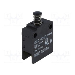 1 pcs x OMRON OCB - D2D-1001 - Switch: door, Pos: 2, SPST-NO, 16A/250VAC, black, screw type, D2D