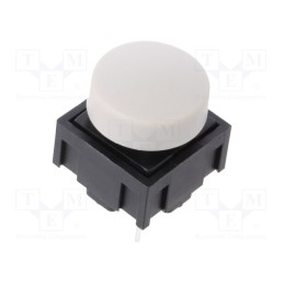 1 pcs x E-SWITCH - 320.02E11.08GRY - Microswitch TACT, SPST-NO, Pos: 2, 0.025A/50VDC, THT, OFF-(ON)