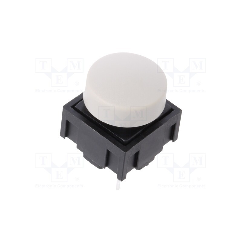 1 pcs x E-SWITCH - 320.02E11.08GRY - Microswitch TACT, SPST-NO, Pos: 2, 0.025A/50VDC, THT, OFF-(ON)