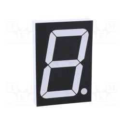 1 pcs x OPTO Plus LED - OPD-S23011LE-BW - Display: LED, 7-segment, 56mm, 2.3', No.char: 1, red, 120mcd, cathode
