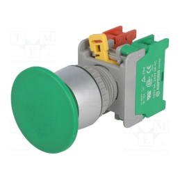 1 pcs x AUSPICIOUS - EB22-1O/C G - Switch: push-button, 22mm, Stabl.pos: 1, NC + NO, green, none, IP65
