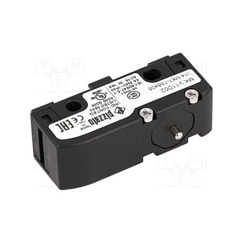 1 pcs x PIZZATO ELETTRICA - MK V11D02 - Microswitch SNAP ACTION, 6A/250VAC, 5A/24VDC, with pin, SPDT