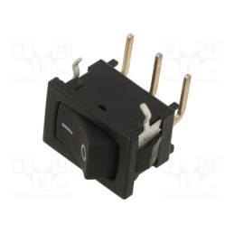 1 pcs x C&K - D501J12S2APQA - ROCKER, SPDT, Pos: 2, ON-ON, 5A/250VAC, 10A/30VDC, black, -30÷65°C