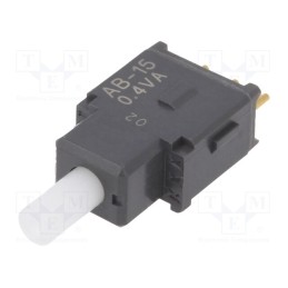 1 pcs x NKK SWITCHES - AB15AP - Switch: push-button, Pos: 2, SPDT, 0.01A/28VAC, 0.01A/28VDC, 500MΩ