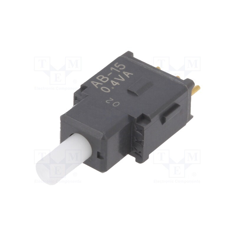 1 pcs x NKK SWITCHES - AB15AP - Switch: push-button, Pos: 2, SPDT, 0.01A/28VAC, 0.01A/28VDC, 500MΩ