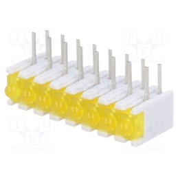 1 pcs x SIGNAL-CONSTRUCT - ZSU0831 - LED, in housing, yellow, No.of diodes: 8, 20mA, 38°, 2.1V, 25mcd