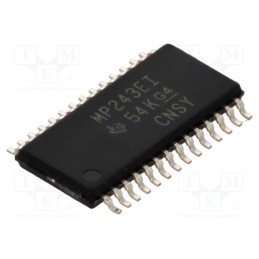 1 pcs x TEXAS INSTRUMENTS - MAX3243EIPWR - IC: interface, transceiver, full duplex,RS232, 500kbps, TSSOP28