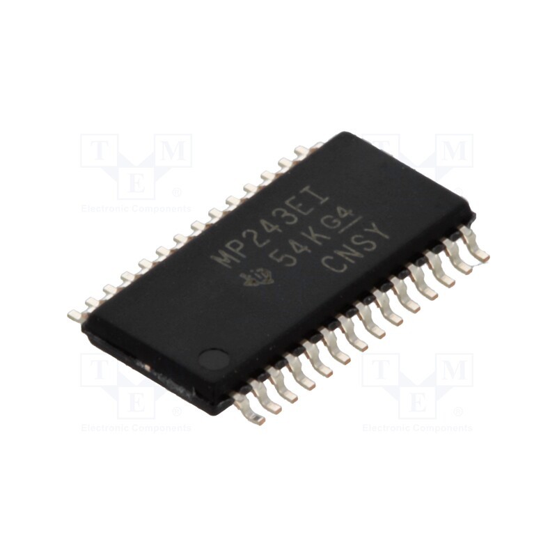 1 pcs x TEXAS INSTRUMENTS - MAX3243EIPWR - IC: interface, transceiver, full duplex,RS232, 500kbps, TSSOP28