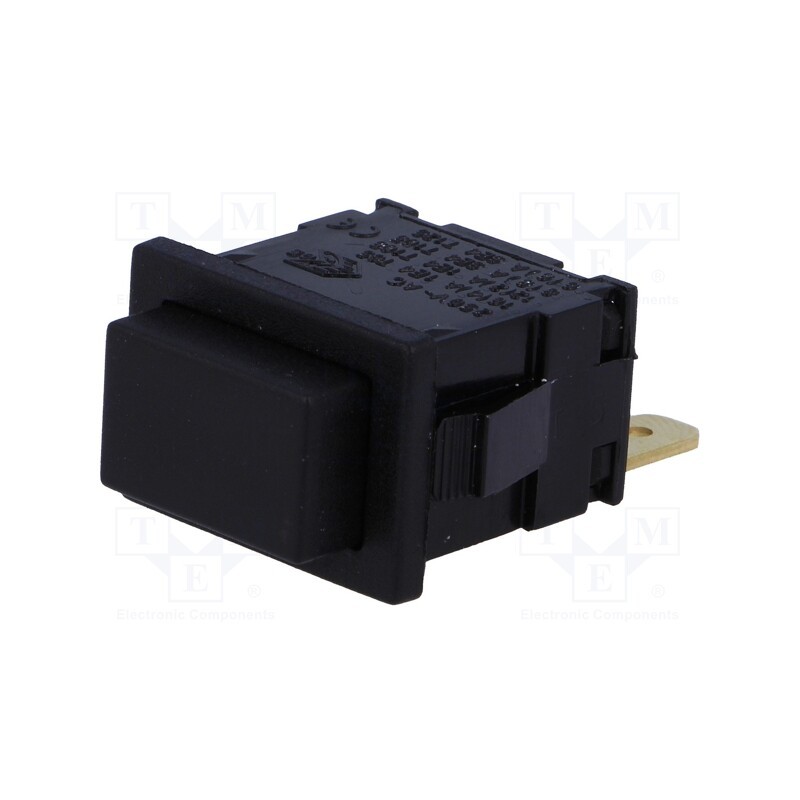 1 pcs x BULGIN - H8300ABBB - Switch: push-button, Pos: 2, SPST-NO, 12A/250VAC, OFF-ON, on panel