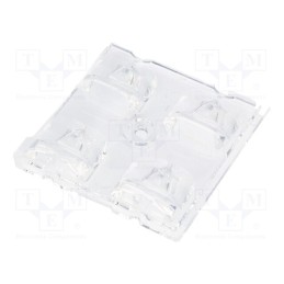 1 pcs x LEDIL - C14165_STRADA-2X2-ME-WIDE2 - LED lens, square, transparent, LED CREE,LED TOSHIBA, TL1L4,XP-G2