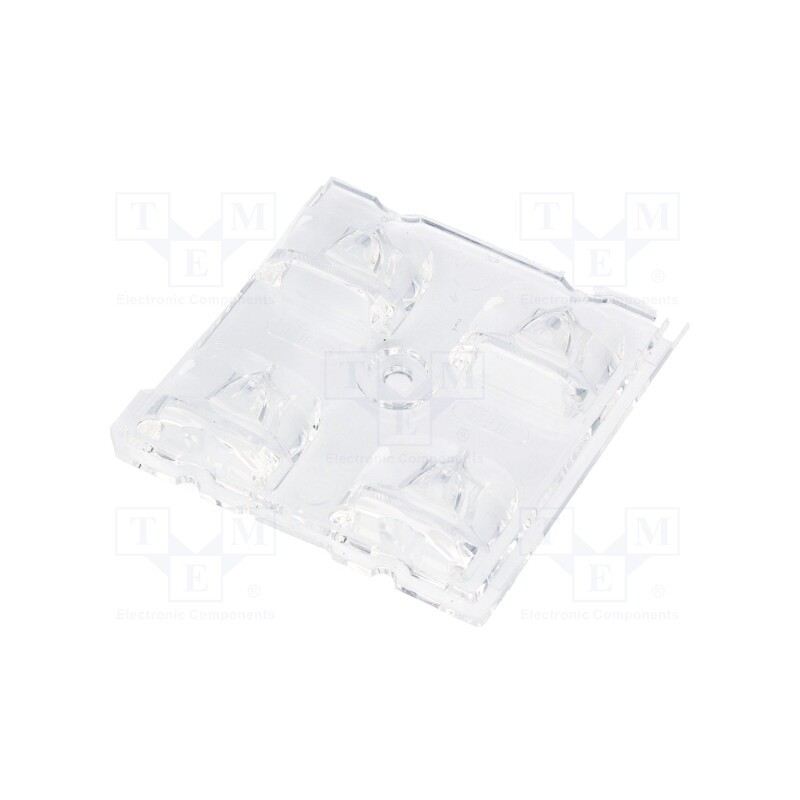 1 pcs x LEDIL - C14165_STRADA-2X2-ME-WIDE2 - LED lens, square, transparent, LED CREE,LED TOSHIBA, TL1L4,XP-G2
