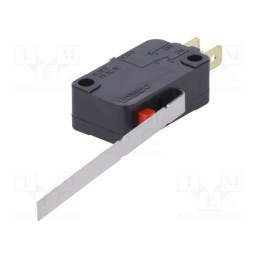 1 pcs x OMRON OCB - VX0131C23 - Microswitch SNAP ACTION, 0.1A/125VAC, with lever, SPDT, ON-(ON)
