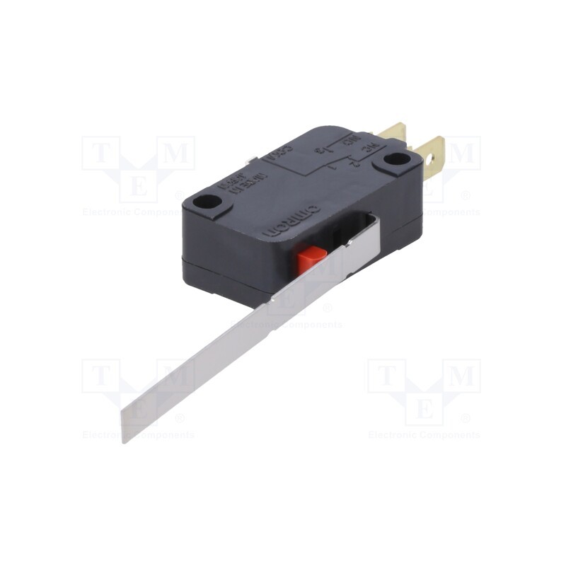 1 pcs x OMRON OCB - VX0131C23 - Microswitch SNAP ACTION, 0.1A/125VAC, with lever, SPDT, ON-(ON)