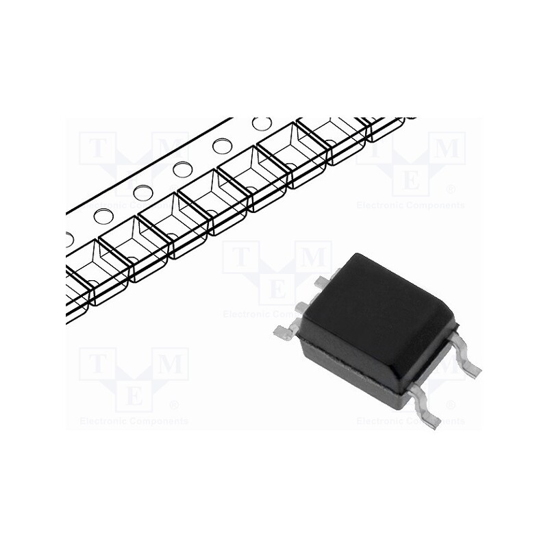 1 pcs x BROADCOM (AVAGO) - ACPL-W50L-000E - Optocoupler, SMD, Ch: 1, OUT: transistor, 5kV, CTR@If: 53-200%@3mA