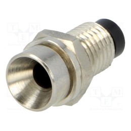 1 pcs x TORIVAC - PLED-31 NICKEL PLATE - LED holder, 3mm, nickel, concave, with plastic plug