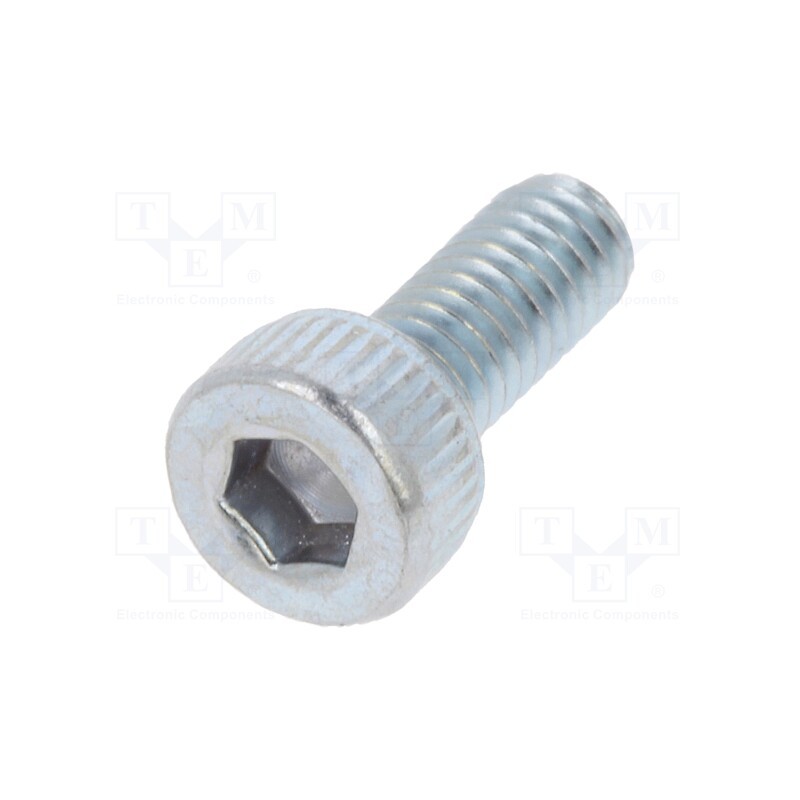 100 pcs x BOSSARD - 1011871 - Screw, M2.5x6, 0.45, Head: cheese head, hex key, HEX 2mm, steel