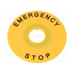 1 pcs x IDEC - HAAV4-27 - Warning plate, 16mm, Ømount.hole: 16mm, Ø: 60mm