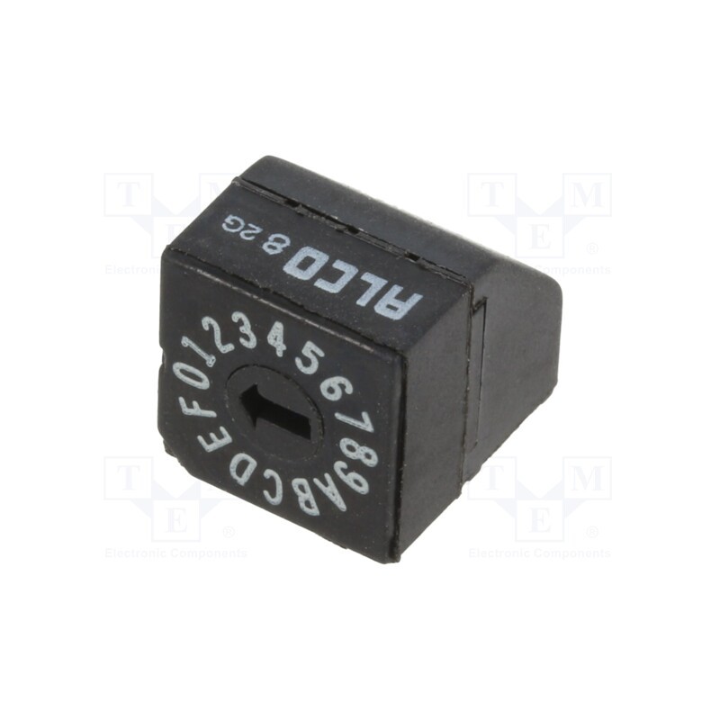 1 pcs x TE Connectivity - 1825008-4 - Switch: rotary, Pos: 16, 0.4A/20VAC, 0.4A/20VDC, -30÷85°C, THT, 50mΩ