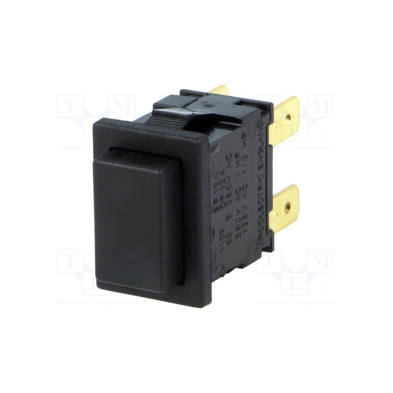 1 pcs x BULGIN - H8350ABBB - Switch: push-button, Pos: 2, DPST-NO, 12A/250VAC, OFF-ON, 8300