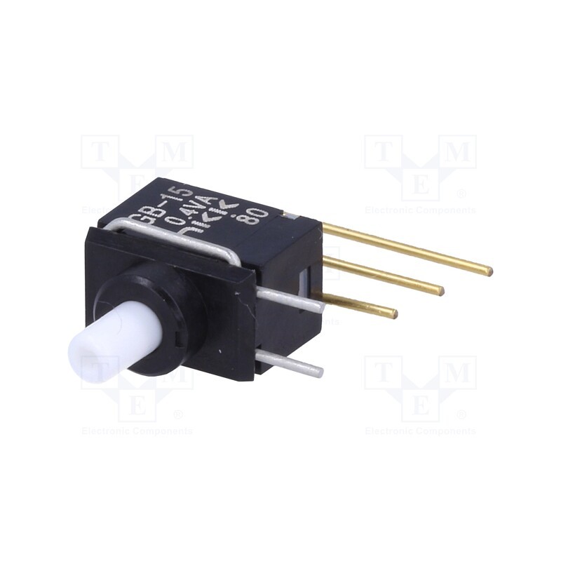 1 pcs x NKK SWITCHES - GB15AV - Switch: push-button, Pos: 2, SPDT, 0.01A/28VAC, 0.01A/28VDC, 500MΩ