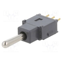 1 pcs x NKK SWITCHES - A19AP - Switch: toggle, Pos: 3, SP3T, ON-OFF-(ON), 0.1A/28VAC, 0.1A/28VDC