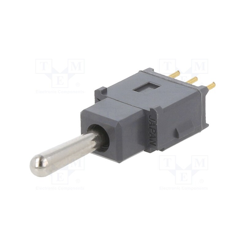 1 pcs x NKK SWITCHES - A19AP - Switch: toggle, Pos: 3, SP3T, ON-OFF-(ON), 0.1A/28VAC, 0.1A/28VDC