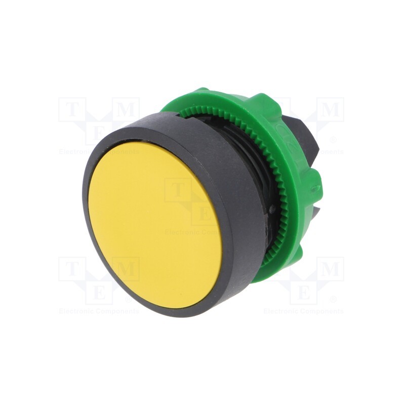 1 pcs x SCHNEIDER ELECTRIC - ZB5AA5 - Switch: push-button, 22mm, Stabl.pos: 1, yellow, none, IP66, flat
