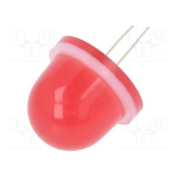 1 pcs x POLAM-ELTA - CQL-733-2 - LED, 16mm, red, 650÷3000mcd, Front: convex, 4÷4.2V, No.of term: 2