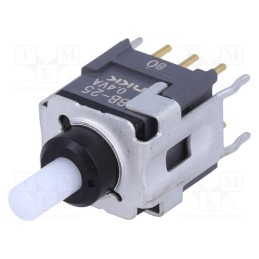 1 pcs x NKK SWITCHES - BB25AB - Switch: push-button, Pos: 2, DPDT, 0.01A/28VAC, 0.01A/28VDC, 500MΩ