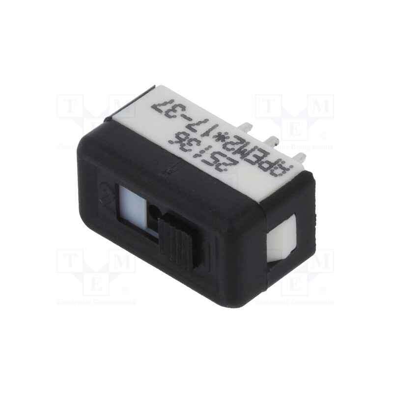 1 pcs x APEM - 25136NAB - Switch: slide, Pos: 2, SPDT, 2A/250VAC, ON-ON, No.of term: 3