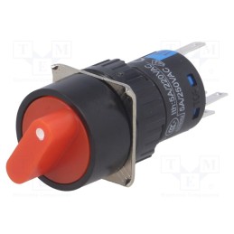 1 pcs x ONPOW - LAS1-AY-11X/21/R/12V - Switch: rotary, Pos: 2, SPDT, 3A/220VAC, 2A/24VDC, -20÷55°C, 50mΩ