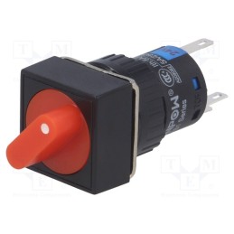 1 pcs x ONPOW - LAS1-AF-11X/21/R/24V - Switch: rotary, Pos: 2, SPDT, 3A/220VAC, 2A/24VDC, -20÷55°C, 50mΩ