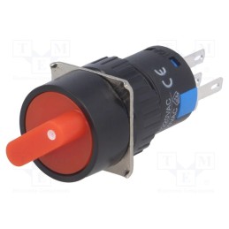 1 pcs x ONPOW - LAS1-AY-11X/21/R/24V - Switch: rotary, Pos: 2, SPDT, 3A/220VAC, 2A/24VDC, -20÷55°C, 50mΩ