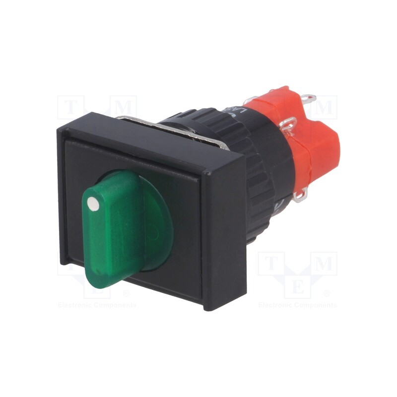 1 pcs x ONPOW - LAS1J-11X/2/G/24V - Switch: rotary, Pos: 2, SPST-NO + SPST-NC, 3A/220VAC, 2A/24VDC