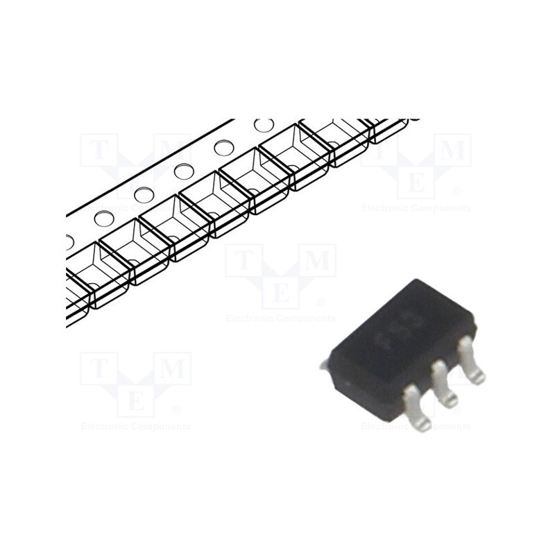 1 pcs x SEMTECH - RCLAMP0503F.TCT - Diode: diode arrays, 6V, 6A, 150W, unidirectional, SC70-5, Ch: 3