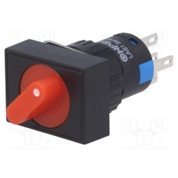 1 pcs x ONPOW - LAS1-AJ-11X/21/R/24V - Switch: rotary, Pos: 2, SPDT, 3A/220VAC, 2A/24VDC, -20÷55°C, 50mΩ