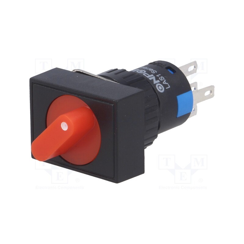 1 pcs x ONPOW - LAS1-AJ-11X/21/R/24V - Switch: rotary, Pos: 2, SPDT, 3A/220VAC, 2A/24VDC, -20÷55°C, 50mΩ