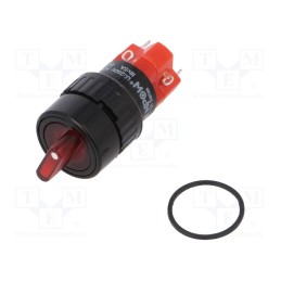 1 pcs x ONPOW - LAS1Y-11X/2/R/12V - Switch: rotary, Pos: 2, SPST-NO + SPST-NC, 3A/220VAC, 2A/24VDC