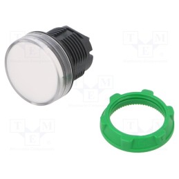 1 pcs x SCHNEIDER ELECTRIC - ZB5AV013 - Control lamp, 22mm, Harmony XB5, -25÷70°C, Ø22mm, IP66, white