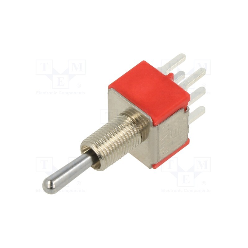 1 pcs x E-SWITCH - 100DP6T1B1M2QE - Switch: toggle, Pos: 3, ON-ON-ON, 2A/250VAC, 5A/28VDC, -30÷85°C