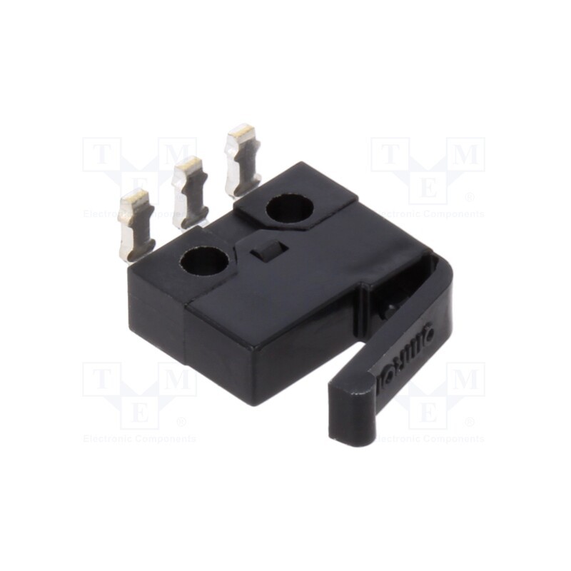 1 pcs x OMRON OCB - D2MQ1LTL - Microswitch SNAP ACTION, with lever, SPDT, ON-(ON), Pos: 2, IP40