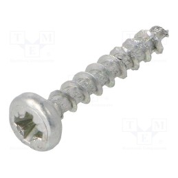 100 pcs x BOSSARD - 1083406 - Screw, 4x25, Head: cheese head, Pozidriv, PZ2, steel, zinc, SPAX®