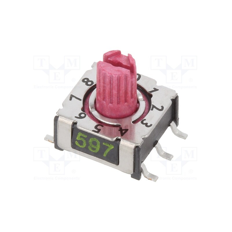 1 pcs x PTR HARTMANN - P36SMT301 - Encoding switch, DEC/BCD, Pos: 10, SMD, Rcont max: 80mΩ, P36