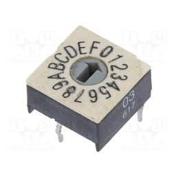 1 pcs x PTR HARTMANN - P60ATHR103V - Encoding switch, HEX/BCD, Pos: 16, THT, Rcont max: 100mΩ, P60